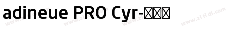 adineue PRO Cyr字体转换